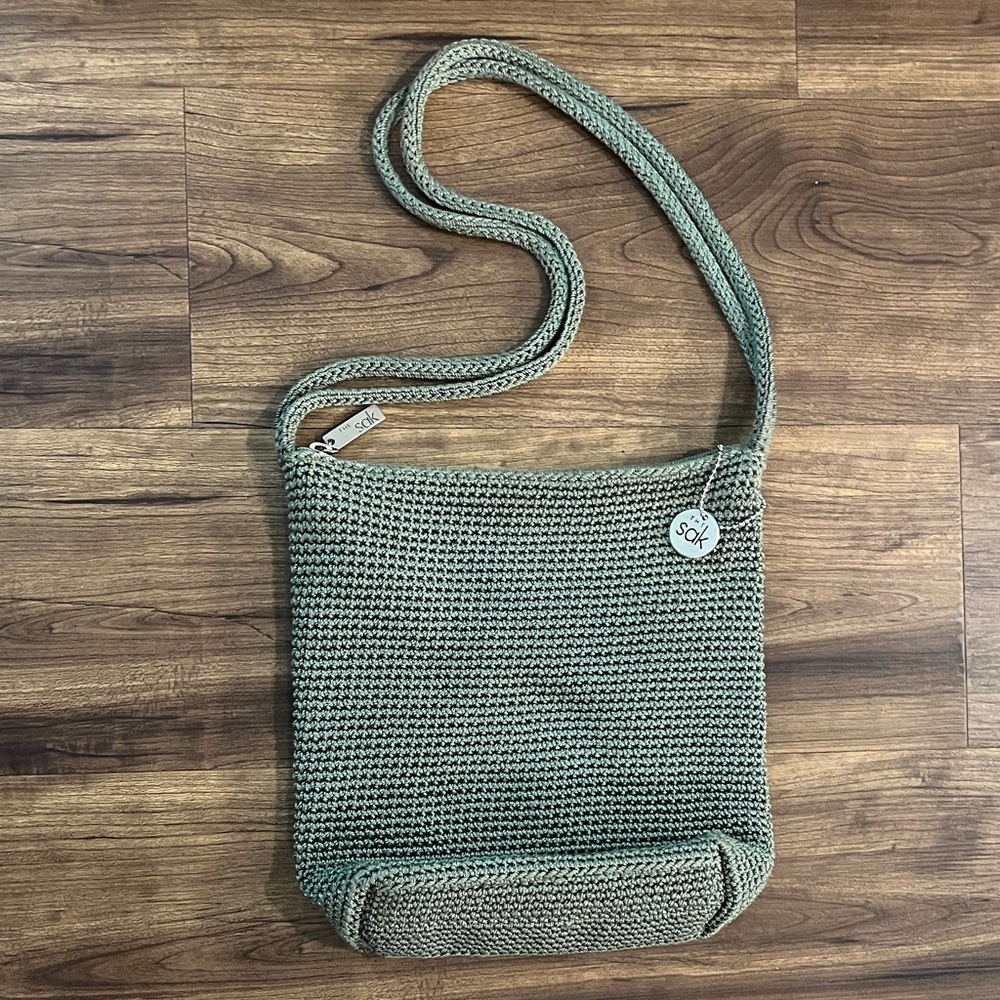 The Sak Olive Crochet Shoulder Bag
